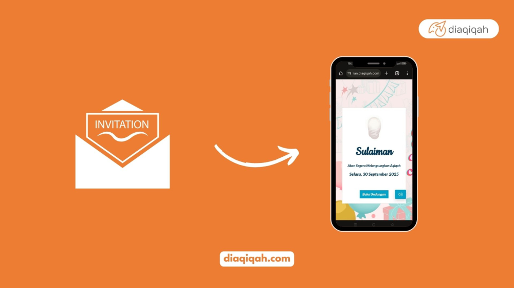 Bingung Cari Undangan Digital yang Mudah dan Murah? Ayo Gunakan DiAqiqah.Com untuk Buat Undangan Aqiqah Online!